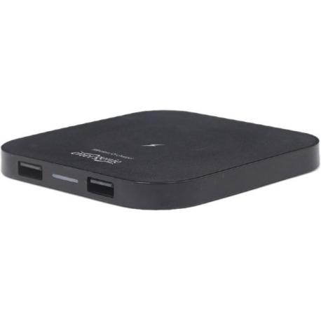 EnerGenie - Wireless charging pad - 5 Watt - 1 A (2 x USB) - black - 7