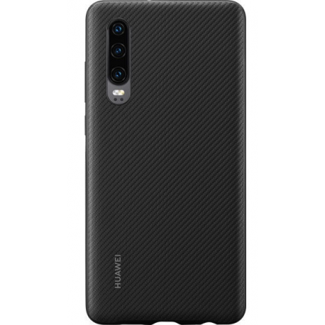 Huawei Case - Back cover for mobile phone - polyurethane - black - for Huawei P30 - 4