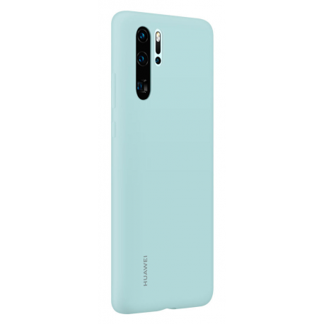 Huawei Case - Back cover for mobile phone - silicone rubber - light blue - for Huawei P30 Pro - 2