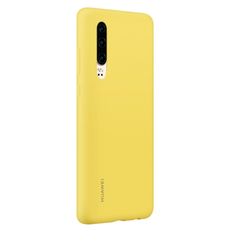 Huawei Car case - Back cover for mobile phone - silicone, magnet - yellow - for Huawei P30 - 2