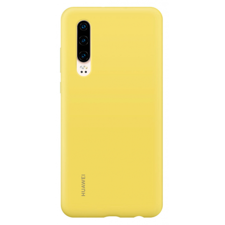 Huawei Car case - Back cover for mobile phone - silicone, magnet - yellow - for Huawei P30 - 3