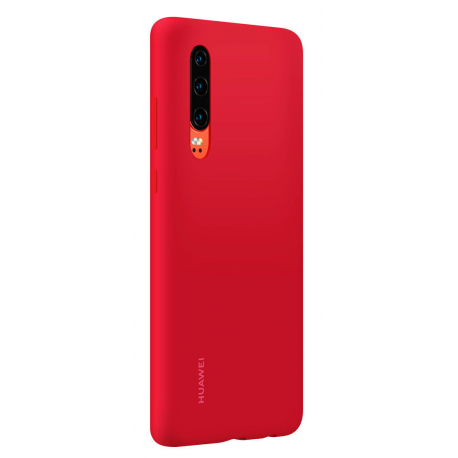 Huawei Car case - Back cover for mobile phone - silicone, magnet - red - for Huawei P30 - 2
