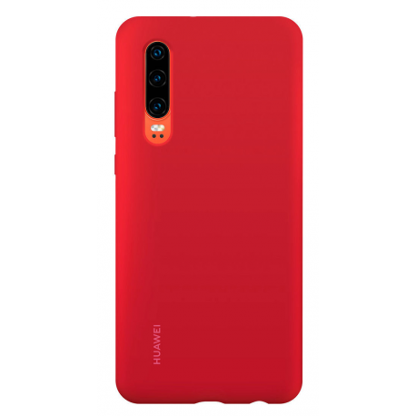 Huawei Car case - Back cover for mobile phone - silicone, magnet - red - for Huawei P30 - 3