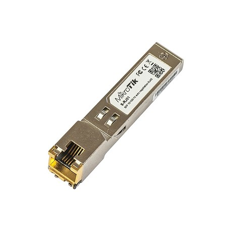 MikroTik S-RJ01 - SFP (mini-GBIC) transceiver module - GigE - 10Base-T, 100Base-TX, 1000Base-T - SFP (mini-GBIC)  /  RJ-45 - 3