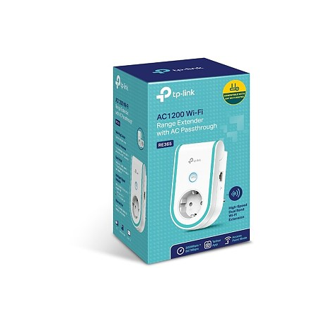 TP-Link RE365 - Wi-Fi range extender - GigE - Wi-Fi 5 - 2.4 GHz, 5 GHz - 4