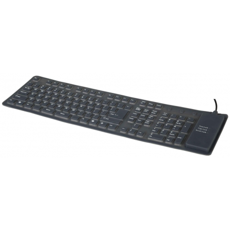 Gembird KB-109F-B - Keyboard - PS / 2, USB - US - black - 2