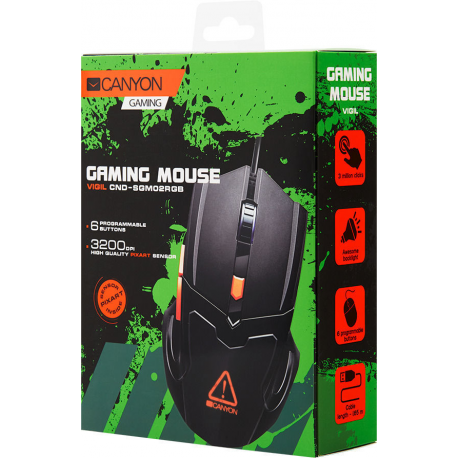 Optical Gaming Mouse with 6 programmable buttons, Pixart optical sensor, 4 - 4
