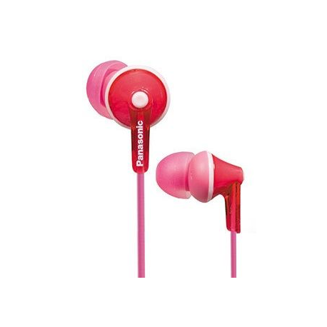 Panasonic RP-HJE125E-P - Ergofit - earphones - in-ear - wired - 3.5 mm jack - pink - 2