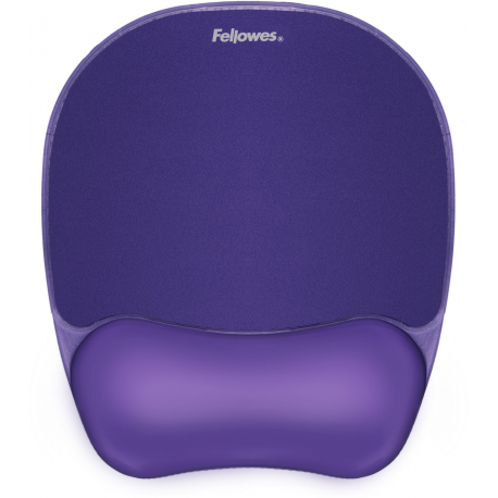 Fellowes mouse pad, wrist rest, gel, CRYSTAL, purple