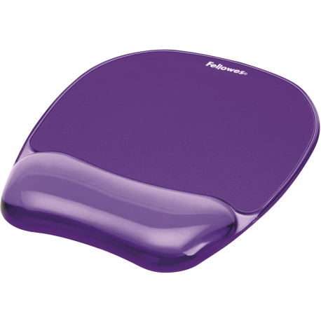 Fellowes mouse pad, wrist rest, gel, CRYSTAL, purple