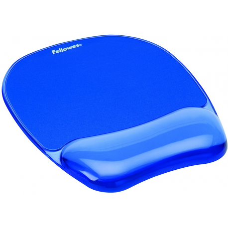 Fellowes Gel Crystal - Mouse pad with wrist pillow - blue - 2