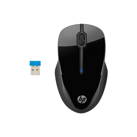 HP 250 - Mouse - 3 buttons - wireless - 2.4 GHz - USB wireless receiver - black - for OMEN by HP Laptop 16; Victus 15L by HP; Pavilion 32, TP01; Pavilion Gaming TG01 - 0
