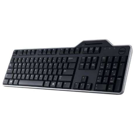 Dell Keyboard US/European (QWERTY) Dell KB-813 Smartcard Reader USB Keyboard Black Kit