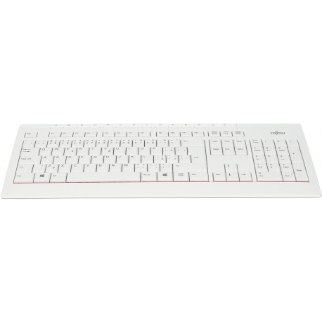 Fujitsu KB521 - Keyboard - USB - US - marble grey - for Celsius H7510, J5010, W5010; ESPRIMO D7010, D7011, D9010, D9011, G9010, K5010 / 24, P9910 - 1
