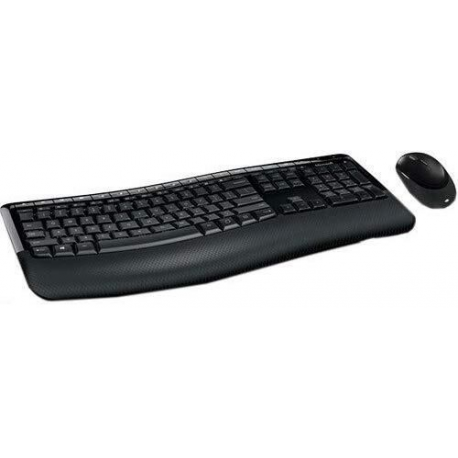 Microsoft Desktop 5050 Standard, Wireless, Keyboard layout RU, Wireless connection Yes, Mouse included, 829 g, Wireless, Black,