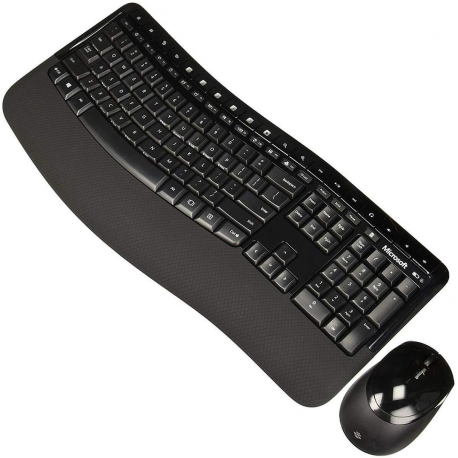 Microsoft Desktop 5050 Standard, Wireless, Keyboard layout RU, Wireless connection Yes, Mouse included, 829 g, Wireless, Black,