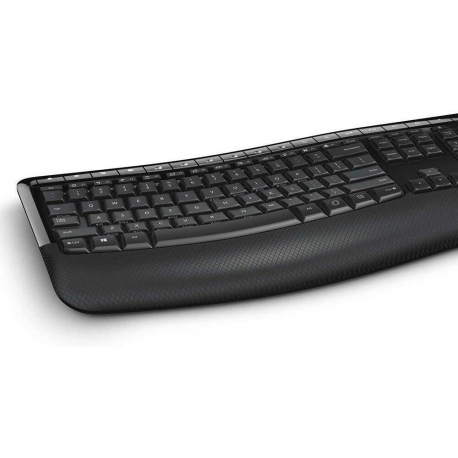 Microsoft Desktop 5050 Standard, Wireless, Keyboard layout RU, Wireless connection Yes, Mouse included, 829 g, Wireless, Black,