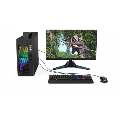 Lenovo Legion K500 - Keyboard - backlit - USB - US - black, iron grey - for IdeaCentre 5 14; IdeaCentre AIO 3 24; 3 27; IdeaPad 1 14; 3 14; 5 14; 5 Pro 14; V15 - 5