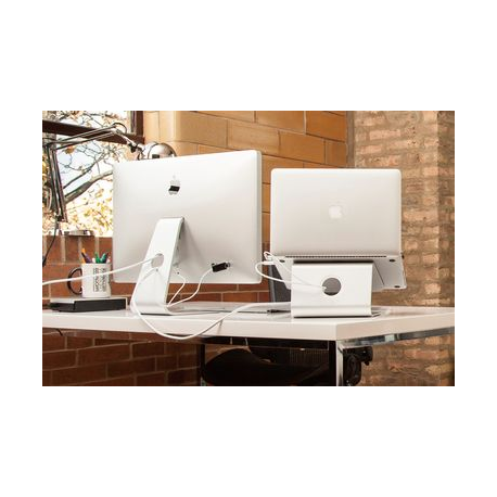Neomounts by Newstar NSLS050 - Stand - for notebook - brushed aluminium - silver - screen size: 10"-17" - desktop - 6