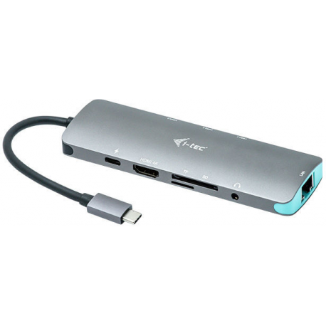 i-tec USB-C Metal Nano Docking Station 1x HDMI 4K 30Hz 1x LAN 3x USB 3.0 1x PD