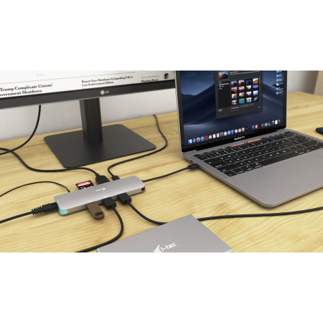 i-tec USB-C Metal Nano Docking Station 1x HDMI 4K 30Hz 1x LAN 3x USB 3.0 1x PD
