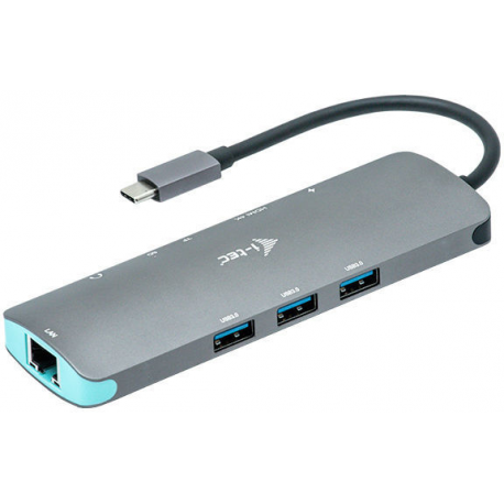 i-tec USB-C Metal Nano Docking Station 1x HDMI 4K 30Hz 1x LAN 3x USB 3.0 1x PD