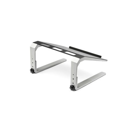 StarTech.com Adjustable Laptop Stand - Heavy Duty Steel & Aluminum - 3 Height Settings - Tilted - Ergonomic Laptop Riser for Desk (LTSTND) - Notebook stand - desktop - 17" - black, silver - 2