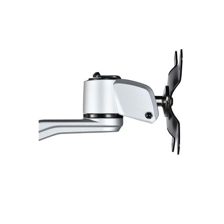StarTech.com Wall Mount Monitor Arm, Articulating Ergonomic VESA Wall Mount Monitor Arm, 20" (52cm) Long , Single 34" Display up to 30.9lb / 14kg, Swivel / Tilt / Rotate, Adjustable Screen Mount - Cable Management clips (ARMWALLDSLP) - Bracket - for LCD display (adjustable arm) - aluminium - silver - screen size: 13"-30" - wall-mountable - 12
