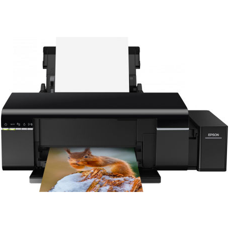 Epson L805 Inkjet Photo printer / 6 Ink Cartridges / 37ppm mono/ 38ppm color / USB / Wifi / Paper tray 120 Sheets / Prints on CD