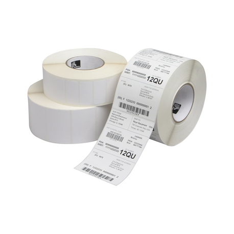 Zebra Z-Perform 1000T - Paper - permanent adhesive - 25.4 x 31.75 mm 2580 label(s) labels - for Zebra GX420; GK Series GK420; G-Series GC420; GX Series GX420, GX430; LP 28XX; TLP 28XX - 0