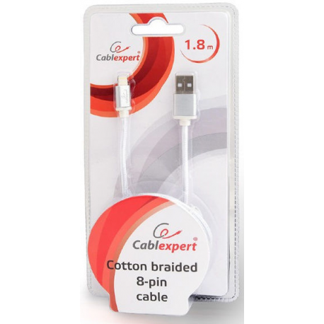 Cablexpert - Lightning cable - USB male to Lightning male - 1.8 m - silver - 1