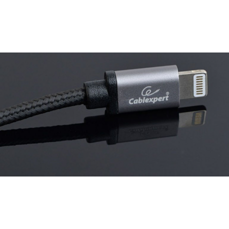 Cablexpert - Lightning cable - USB male to Lightning male - 1.8 m - black - for Apple iPad / iPhone / iPod (Lightning) - 1