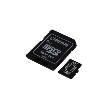 Kingston Canvas Select Plus - Flash memory card (microSDHC to SD adapter included) - 32 GB - A1  /  Video Class V10  /  UHS Class 1  /  Class10 - microSDHC UHS-I - 3