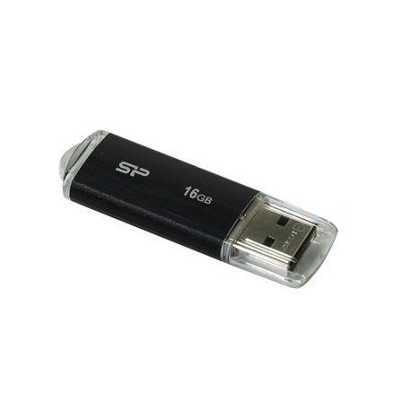 Silicon Power 16GB, USB 2.0 FLASH DRIVE ULTIMA U02, BLACK
