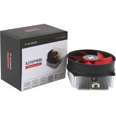 Xilence Performance C Series A250PWM - Processor cooler - (for: Socket 754, Socket 940, Socket 939, AM2, AM2+, AM3, AM3+, FM1, AM4) - aluminium - 92 mm - 2