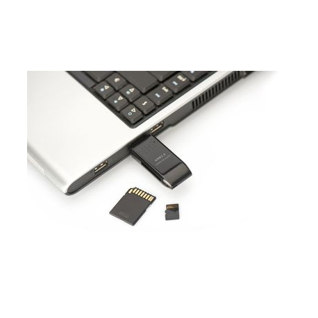 USB 2.0 Multi Card Reader (USB 2.0 SD/Micro SD Kartenleser, für SD (SDHC/SDXC) und für TF (Mirco-SD) Karten, Kompakter USB 2.0 S
