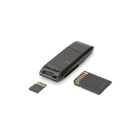 USB 2.0 Multi Card Reader (USB 2.0 SD/Micro SD Kartenleser, für SD (SDHC/SDXC) und für TF (Mirco-SD) Karten, Kompakter USB 2.0 S