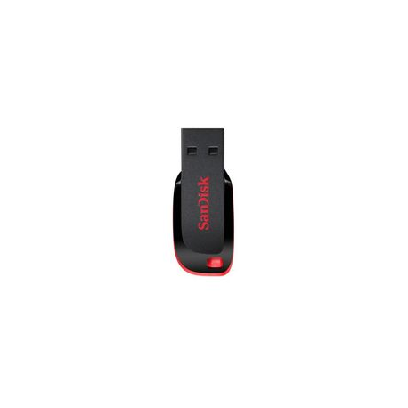 SanDisk Cruzer Blade - USB flash drive - 64 GB - USB 2.0 - black, red - 8