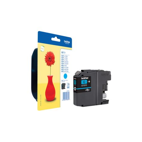 Brother LC121C - Cyan - original - ink cartridge - for Brother DCP-J100, J105, J132, J152, J552, J752, MFC-J245, J470, J650, J870 - 1