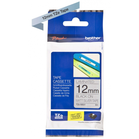 Brother TZe-M931 - laminated tape - 1 cassette(s) - Roll (1.2 cm x 8 m) - 1