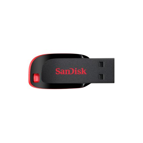SanDisk Cruzer Blade - USB flash drive - 128 GB - USB - black, red - 5