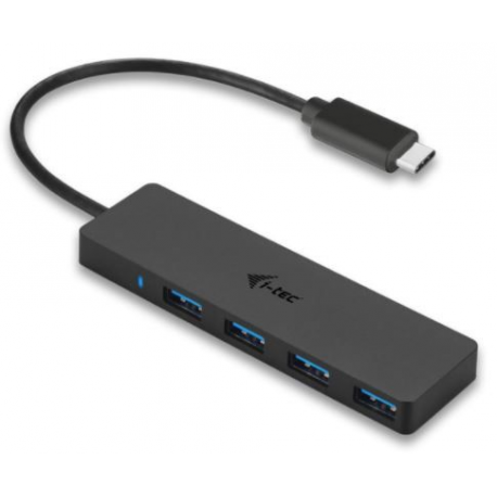 i-Tec USB-C Slim Passive Hub - Hub - 4 x SuperSpeed USB 3.0 - desktop - 1