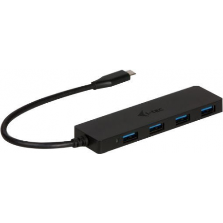 i-Tec USB-C Slim Passive Hub - Hub - 4 x SuperSpeed USB 3.0 - desktop - 4