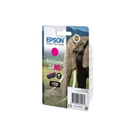 Epson 24XL - 8.7 ml - XL - magenta - original - ink cartridge - for Expression Photo XP-55, 750, 760, 850, 860, 950, 960, 970; Expression Premium XP-750, 850 - 2