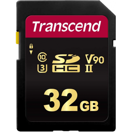 Transcend 700S - Flash memory card - 32 GB - Video Class V90  /  UHS-II U3  /  Class10 - SDHC UHS-II - 2