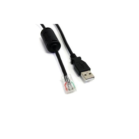 StarTech.com 6 ft Smart UPS Replacement USB Cable AP9827 - USB cable - USB (M) to RJ-45 (10 pin) (M) - 6 ft - black - USBUPS06 - USB cable - USB (M) to RJ-45 (10 pin) (M) - 1.8 m - black - 0