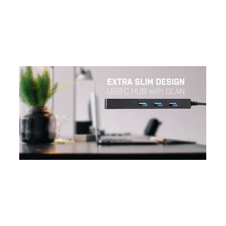 I-tec USB-C SLIM HUB + GLAN (USB-C 3 PORT HUB USB 3.0 + GLAN)