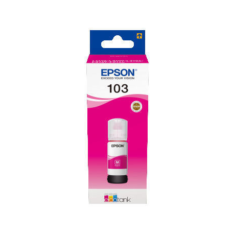 Epson 103 - 65 ml - magenta - original - ink refill - for Epson L1210, L3210, L3211, L3250, L3251, L3256, L3260, L3266, L5290, L5296; EcoTank L1250 - 0