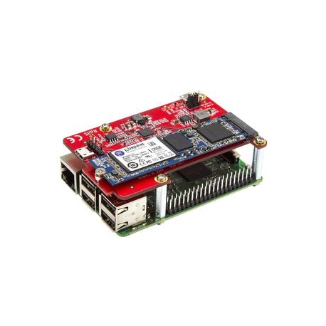 StarTech.com Raspberry Pi Board - USB 2.0 480Mbps - USB to M.2 SATA Converter - USB to SATA Raspberry Pi SSD (PIB2M21) - Storage controller - M.2 Card - USB 2.0 - red - 5