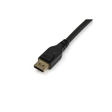 StarTech.com 16ft / 5m VESA Certified DisplayPort 1.4 Cable, 8K 60Hz HBR3 HDR, Super UHD DisplayPort to DisplayPort Monitor Cord, Ultra HD 4K 120Hz DP 1.4 Slim Video Cable M / M DP Connectors - DP 1.4 Latching Cable (DP14MM5M) - DisplayPort cable - DisplayPort (M) latched to DisplayPort (M) latched - DisplayPort 1.4 - 5 m - 8K support - black - for P / N: CDP2DPHD, TB32DP14 - 1